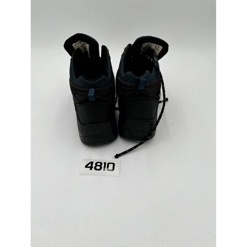 Ozark Trail‎ Peyton WW Mens 8.5 Hiking Boots Brown Blue Leather Waterproof Boots